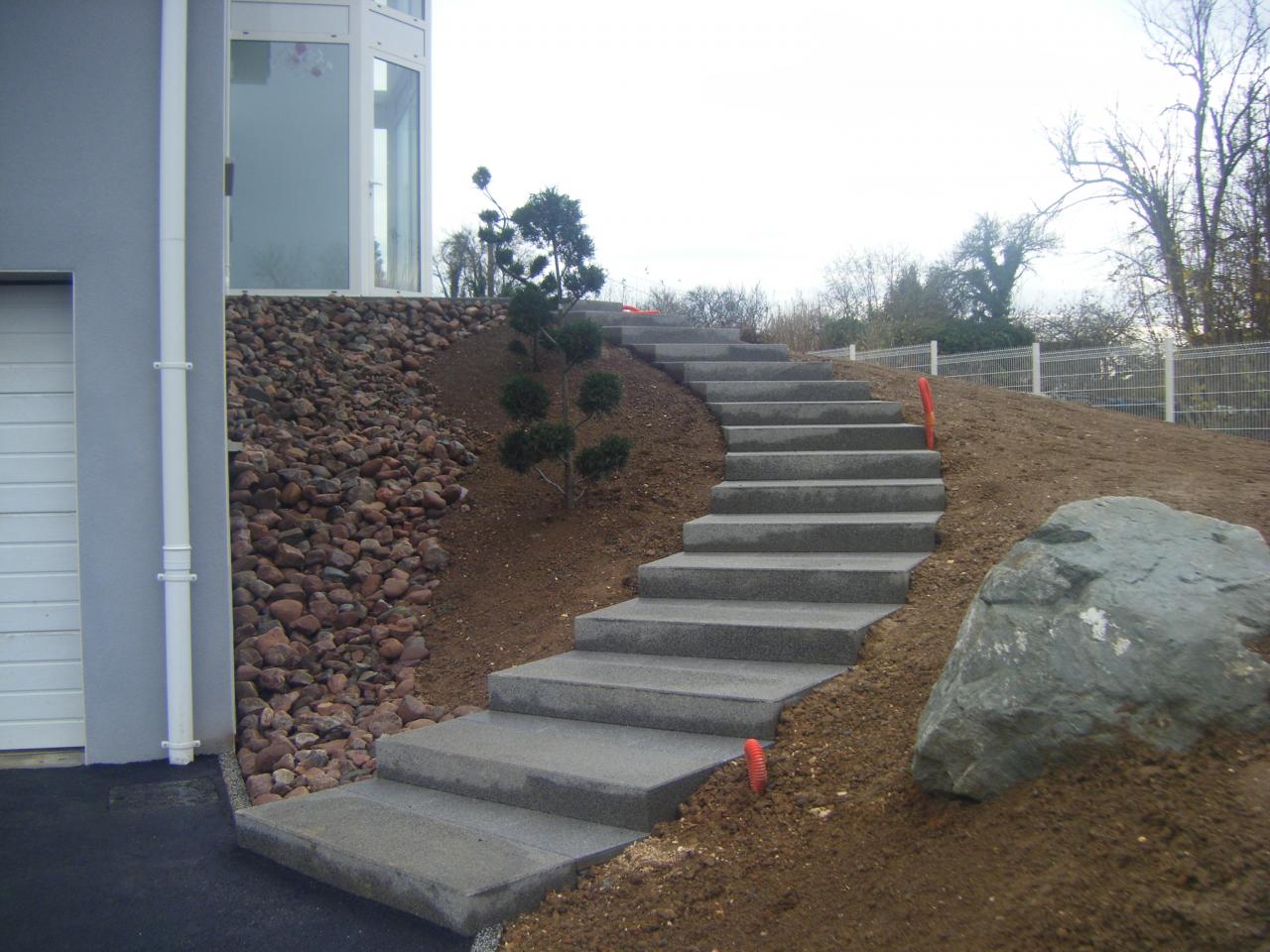 Création d'escalier en béton à Vernouillet