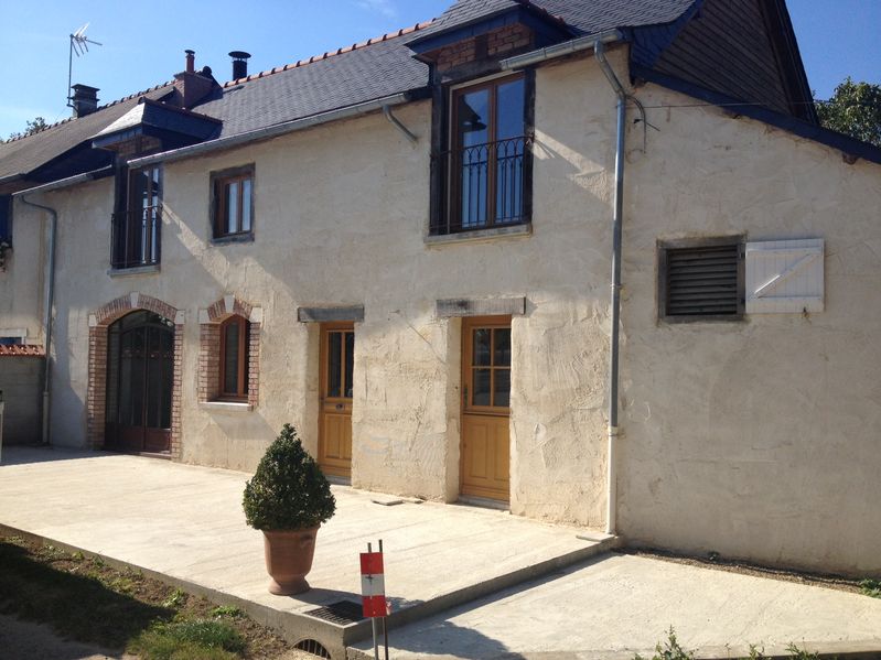 Enduit à la chaux taloché dans l'Eure-et-Loir